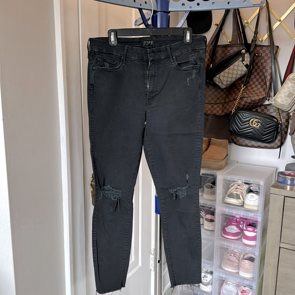 Mother high rise ankle length denim